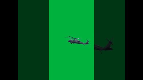 Green Screen – Trump flying into ralley