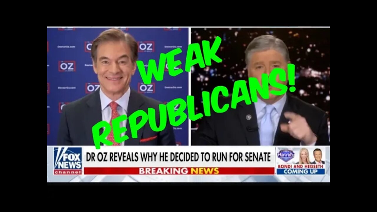 Republicans need to focus and Hannity needs...