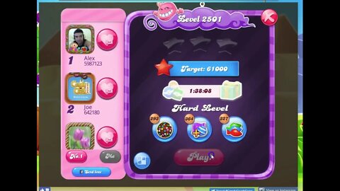 Candy Crush Level 2501 Audio Talkthrough, 3 Stars 0 Boosters
