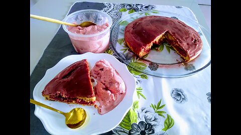 BEET CAKE + ICE CREAM