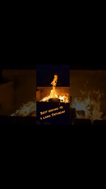 Is there a better way to end a cool October day?