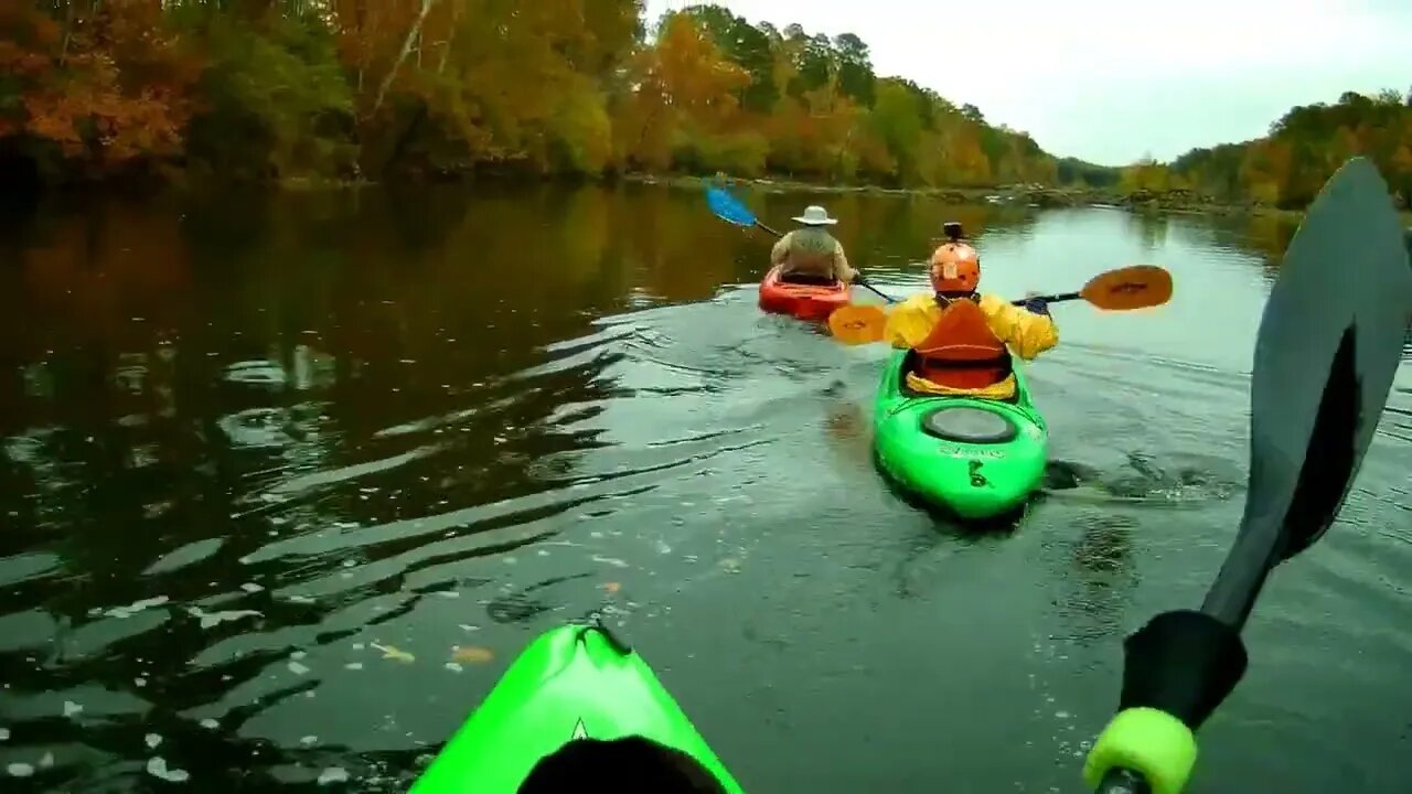 Day of the Daggers, 5 Kayakers on the Cape Fear River and 4 are Dagger boats