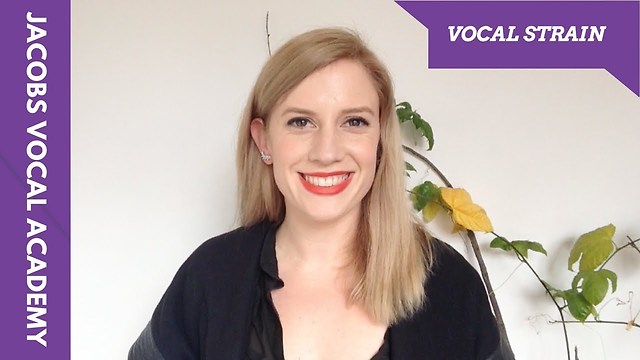 Why Am I Experiencing Vocal Strain - With Kimberley Smith