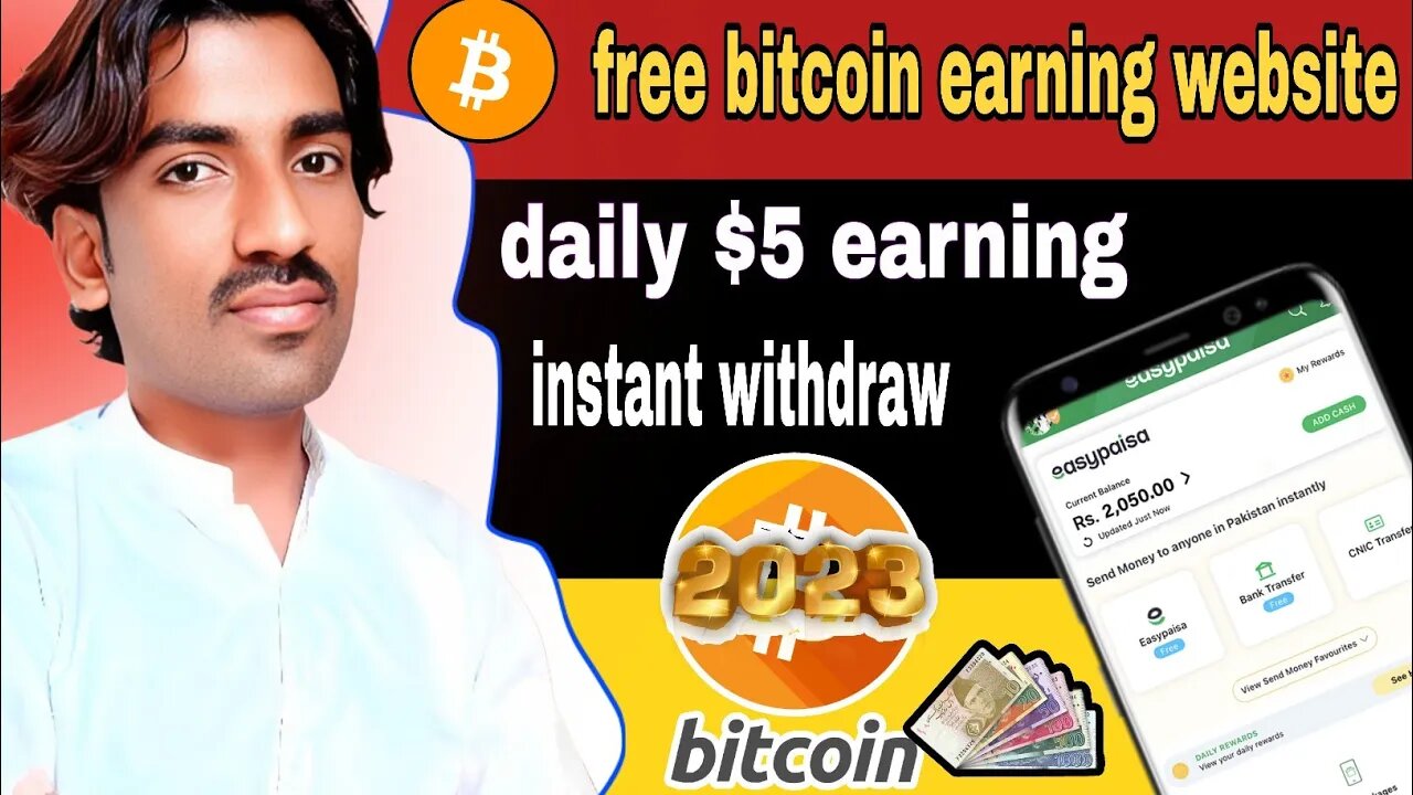 free bitcoin earning website 2023 | bitcoin earning in pakistan | earn $5 instant withdraw