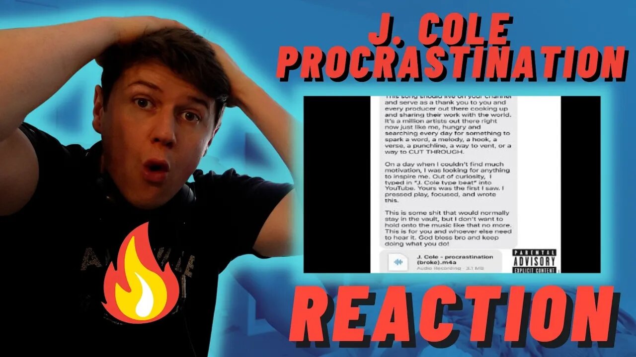 J. Cole - Procrastination (broke) | J COLE RANDOM DROP!((IRISH REACTION!!))