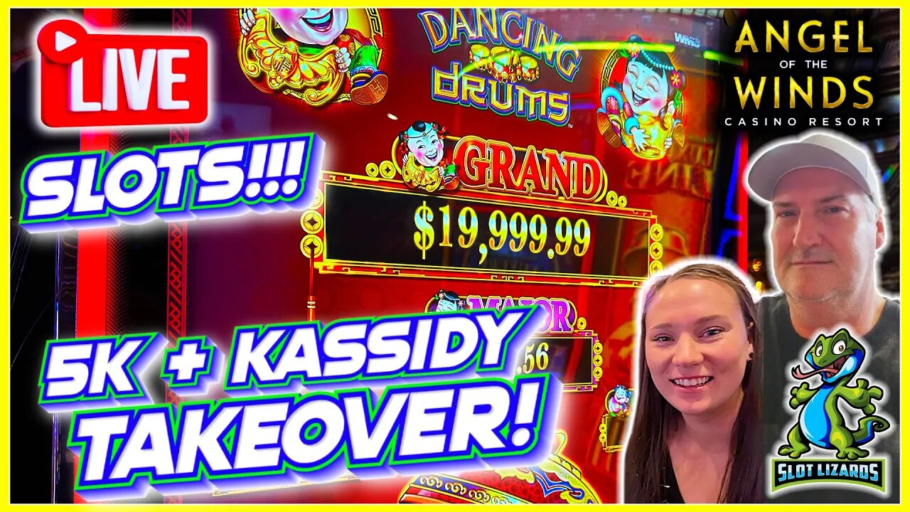 🔴 LIVE SLOTS! 5K & KASSIDY SLOT LIZARD TAKEOVER! TRIPLE FORTUNE DRAGON JACKPOT TIME!