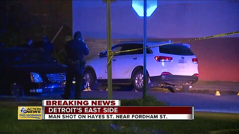 Man shot on Hayes Street on Detroit's east side