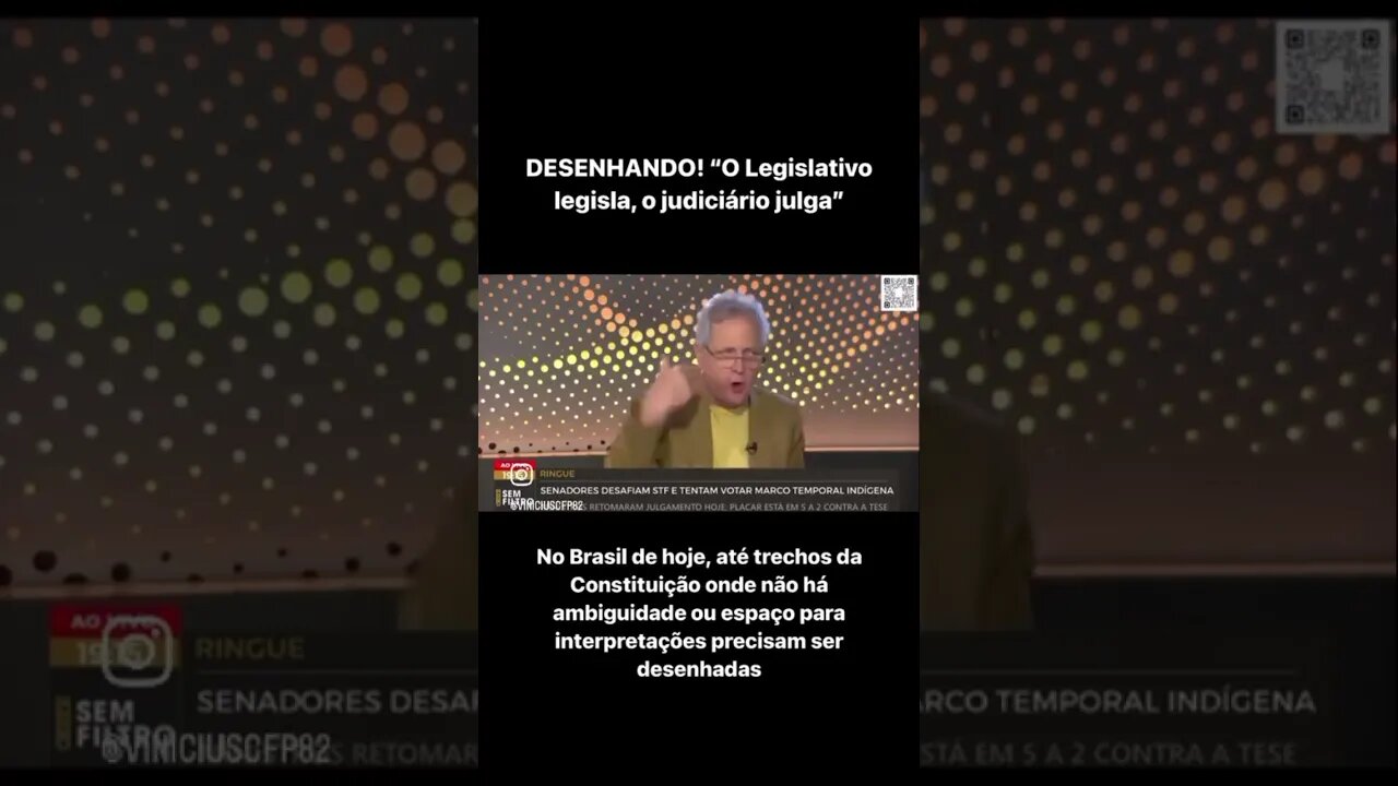 DESENHANDO! “O Legislativo legisla, o judiciário julga”