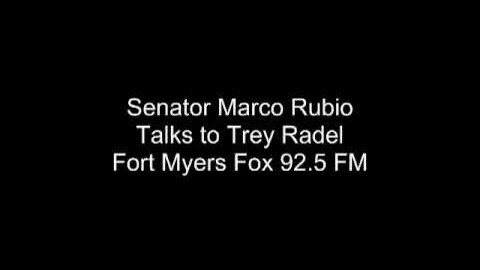 Marco Rubio Talks To Fort Myers' Trey Radel