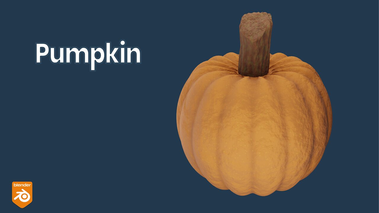 How to model and texture a pumpkin in Blender 4.2 | Tutorial #3DModeling