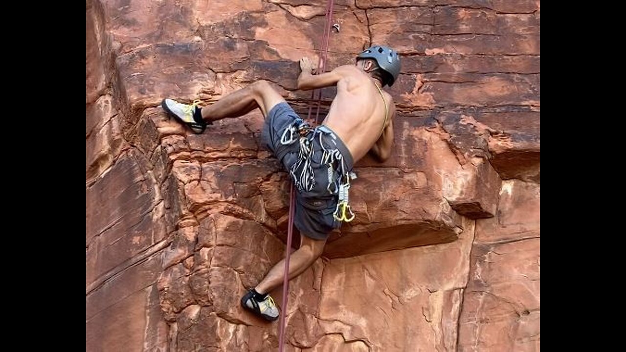 Red Rock TR Climbing Beta Series E18: Your Wall (Ash Canyon): Footless (5.10b)