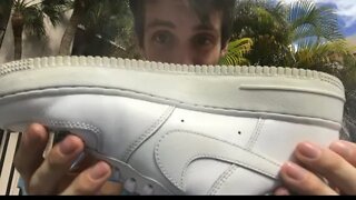 How to make Yellow Air Force 1 soles white again!