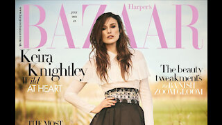 Keira Knightley went trampolining in a Chanel gown