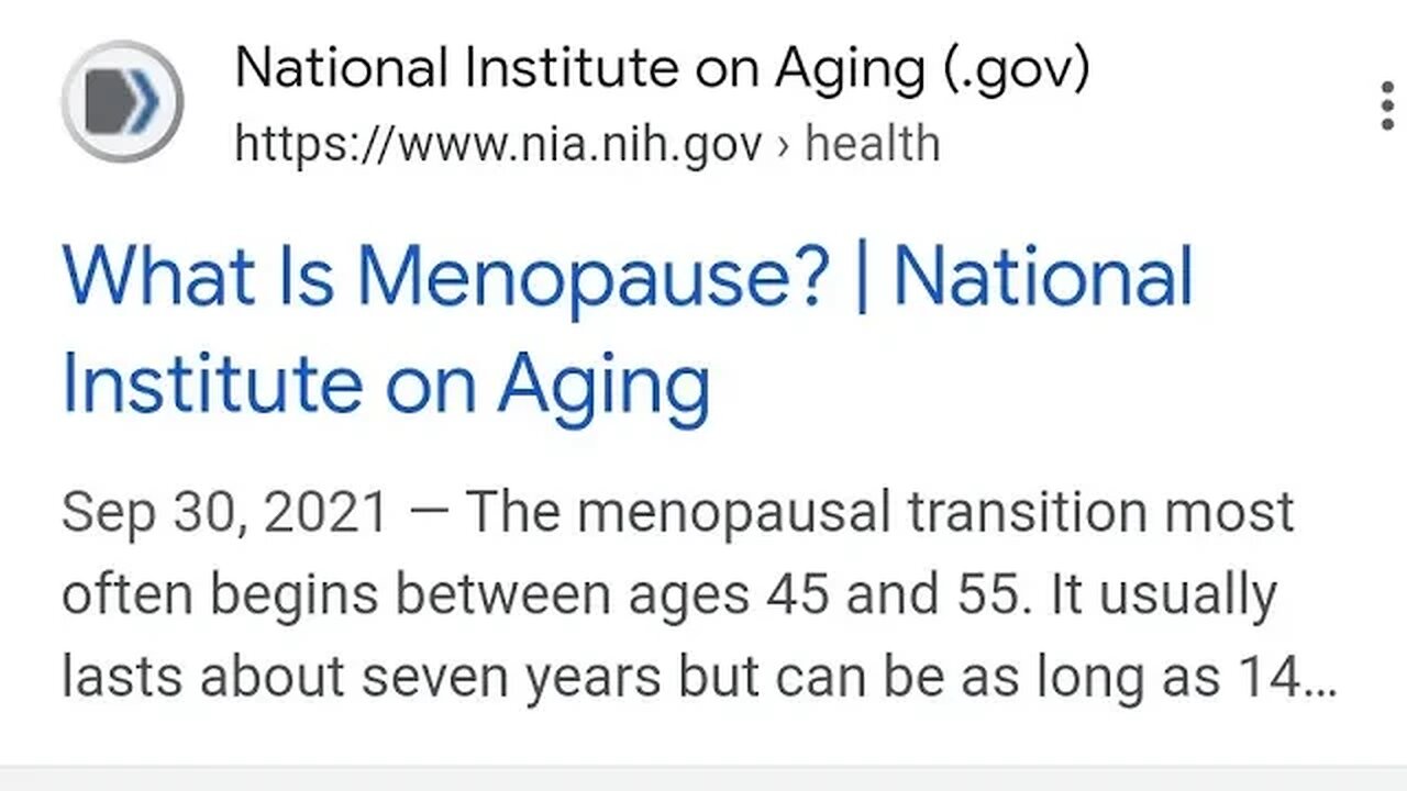 The menopausal transition most often begins between ages 45 and 55