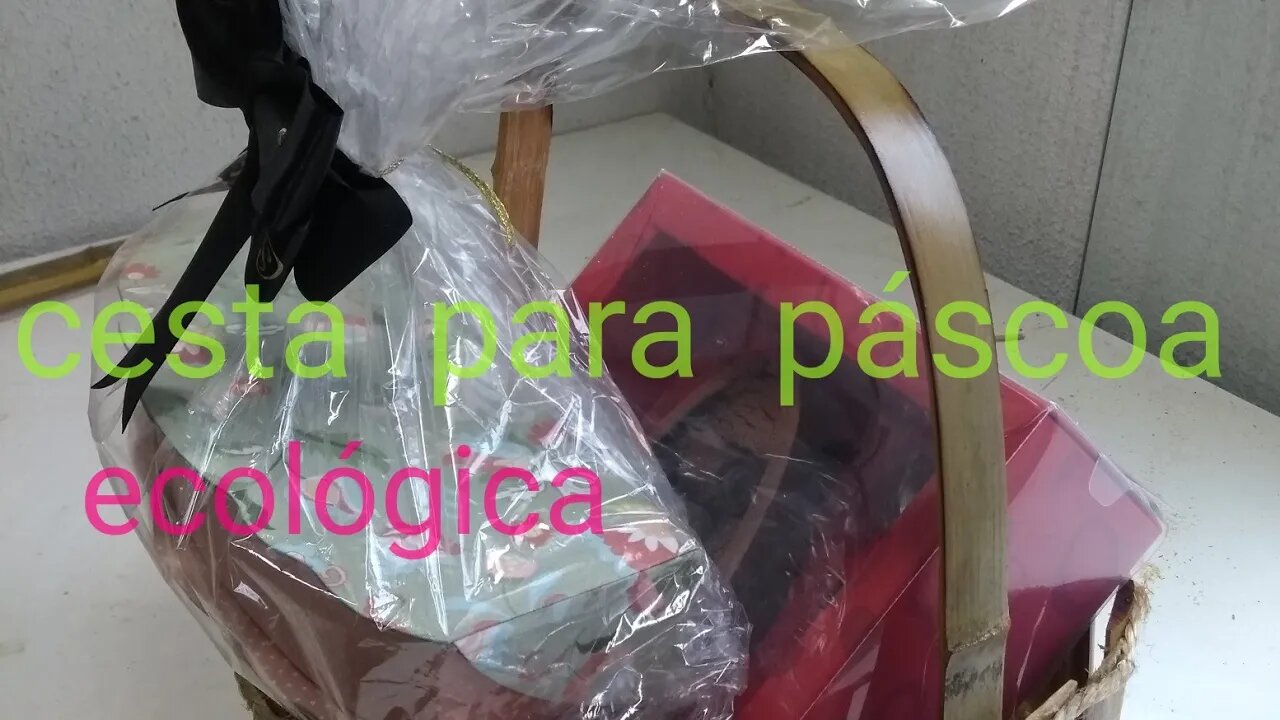 cesta pra páscoa de bambu @bambutotal