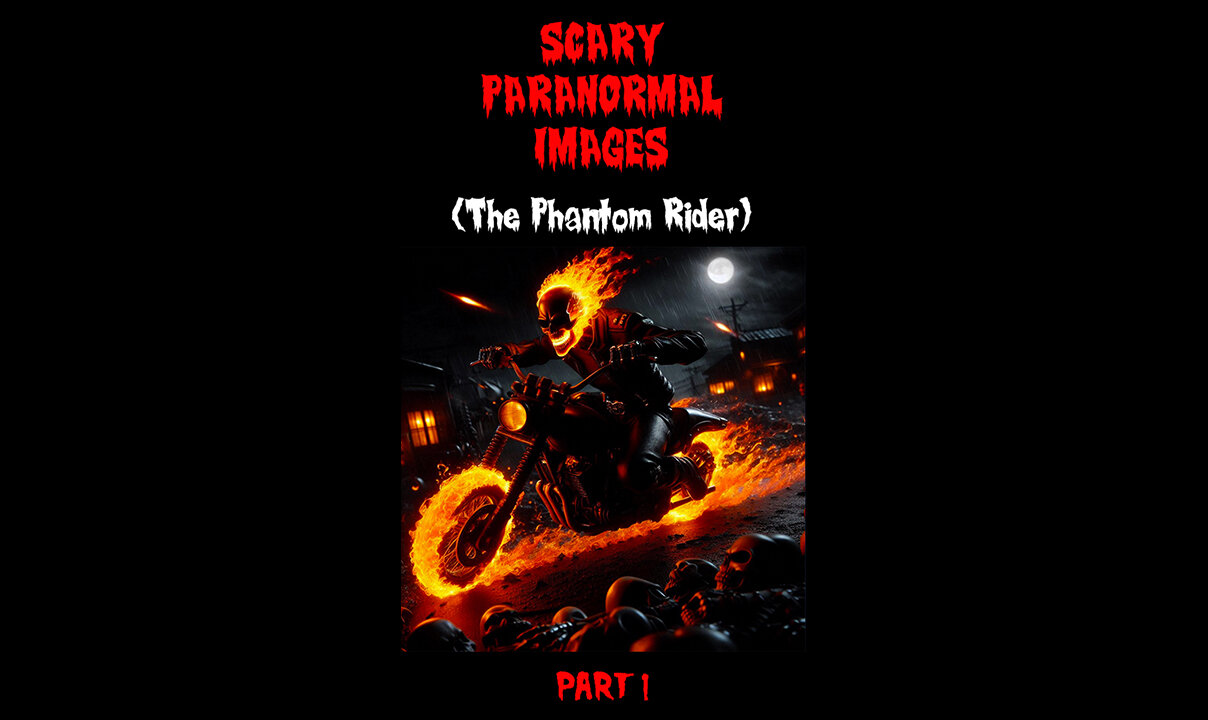 The Phantom Rider - Scary Paranormal Images. Part 1 of 2.