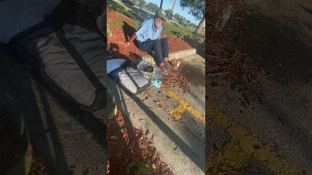Meet Chris, homeless veteran, while the gov pays for ppl coming over border to stay in a Marriott
