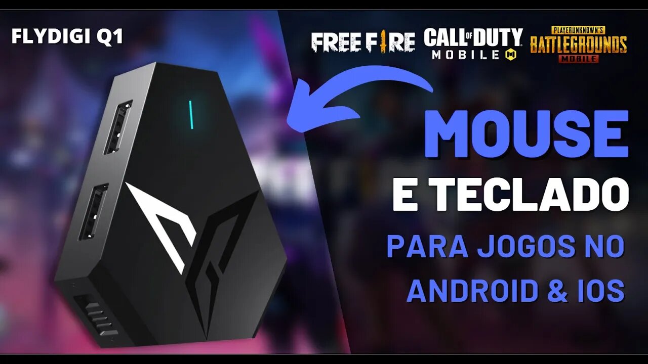 FLYDIGI Q1 | JOGUE FREE FIRE, COD E PUBG MOBILE COM MOUSE E TECLADO! | Mobilador PARA ANDROID E IOS!