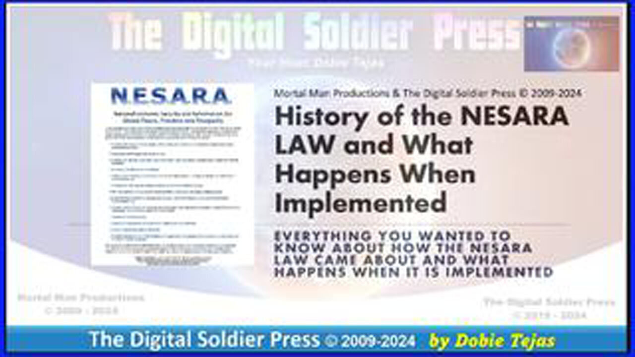 History Of The Nesara Law And What Happens When Implemented - 10/31/24.