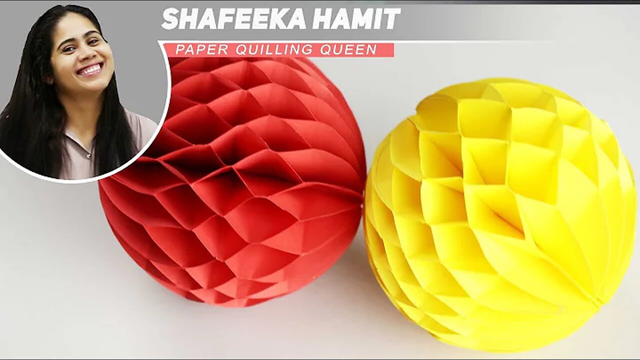 Paper Crafts: How to make a Paper Honeycomb Ball DIY 2024