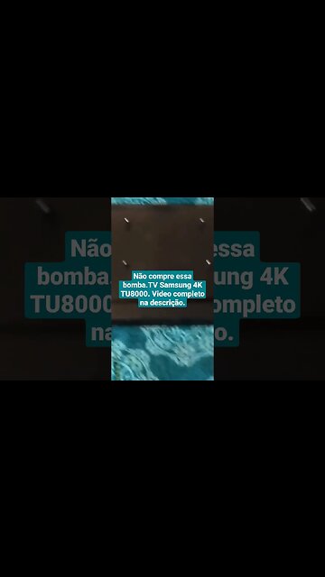 Estragou em menos de 1 ano e meio. Smart TV Samsung 4K TU8000 65"