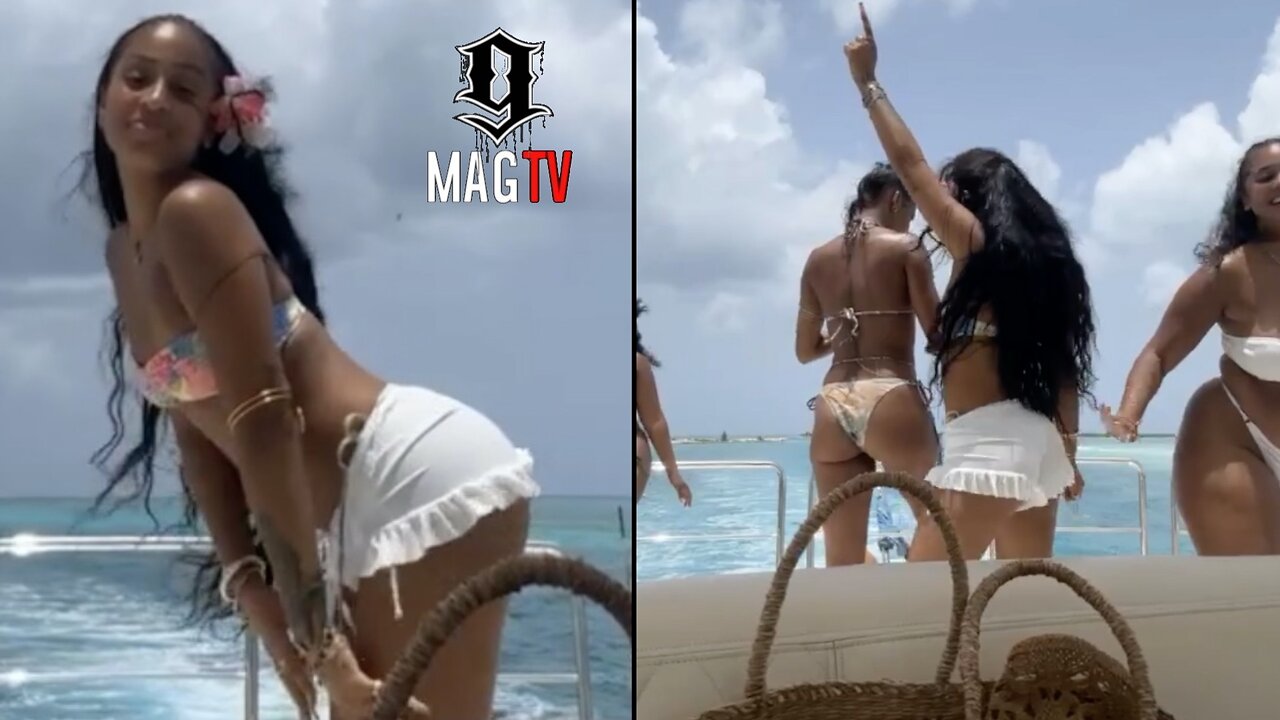 Toosii "BM" Samari Turns Up On Yacht Wit Her Besties In Turks And Caicos! 🛥