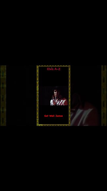 Elvis & James Burton. Get Well Soon James