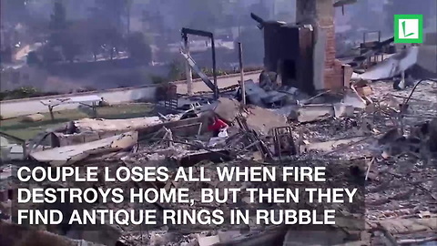 Couple Loses All When Fire Destroys Home, But Then They Find Antique Rings in Rubble