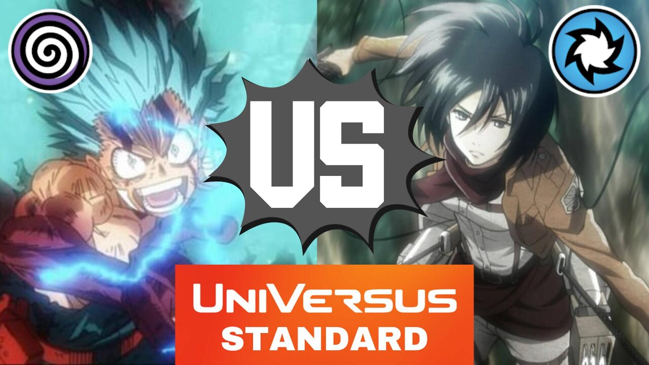 Izuku Midoriya 4 (Void) vs. Mikasa Ackerman (Air) / Universus Gameplay Standard/My hero Academia CCG