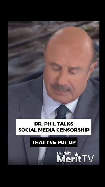 Dr. Phil Says You Should Be Outraged At Social Media Censorship