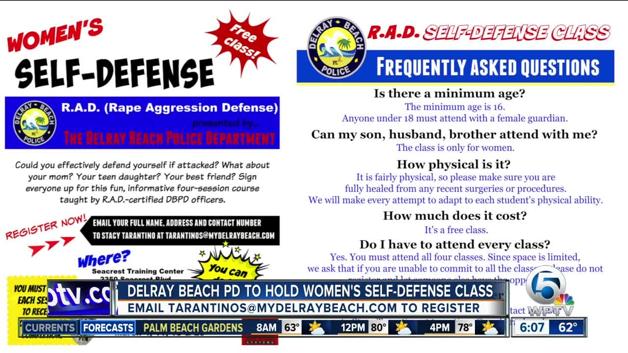 Delray Beach police holding women's self defense course