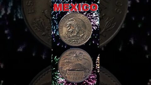 Mexico 20 centavos 1960.#shorts #coinnotesz