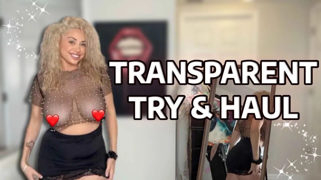 Transparent Dresses in 4K: Try-On Haul & Mirror Review