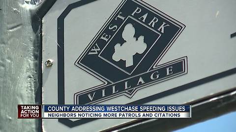 Westchase neighbors seeing progress from county officials on dangerous street