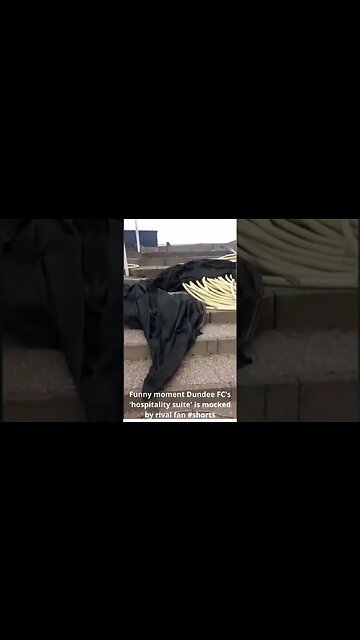 Funny moment Dundee FC's 'hospitality suite' is mocked by rival fan #shorts