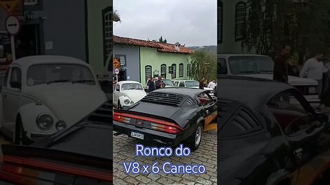 Camaro V8 e Caravan 6cc ronco do motor #carrosantigos #camaro #caravan