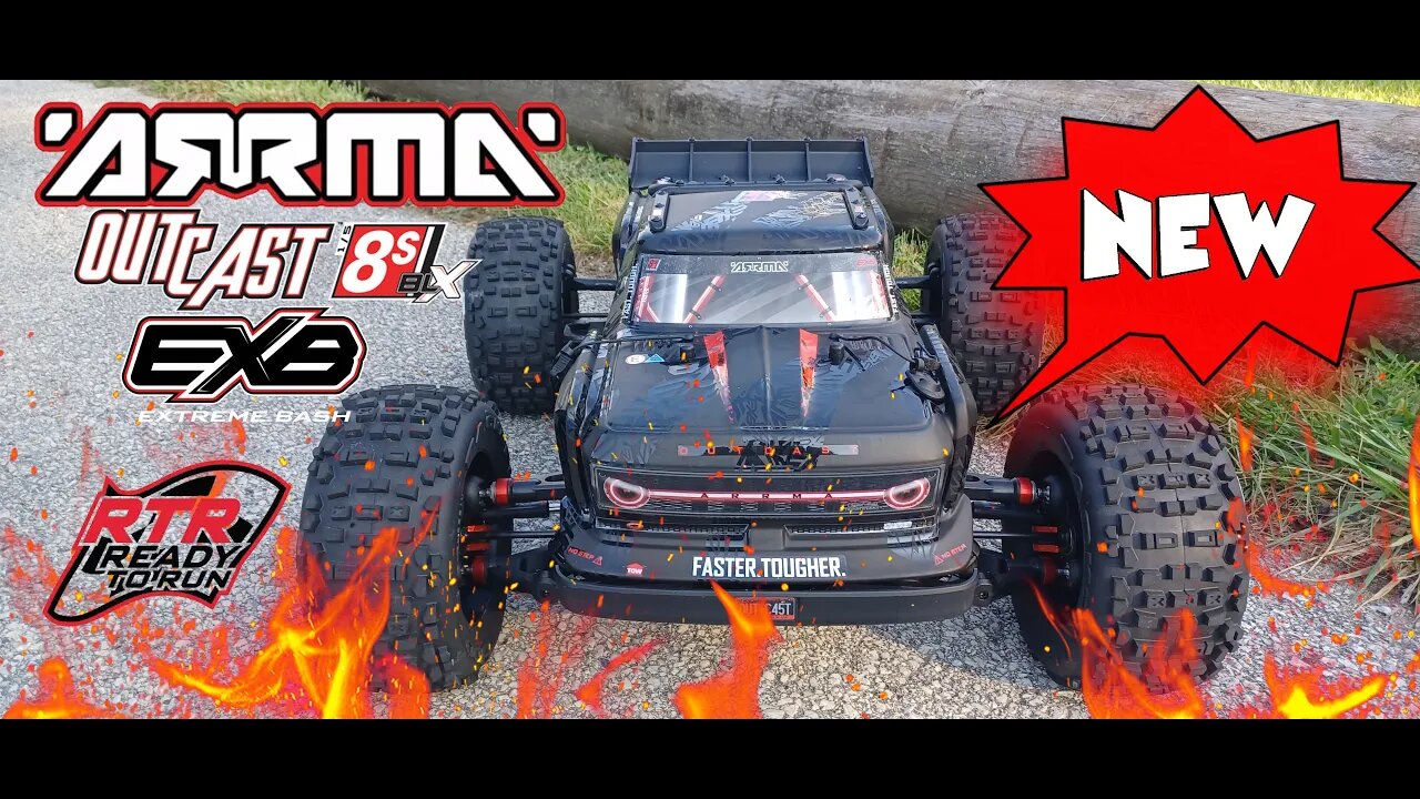 NEW ARRMA OUTCAST 8S EXB RTR Hard Bash