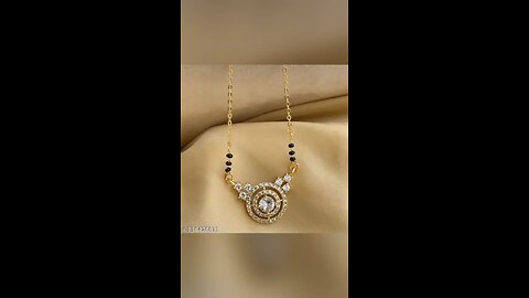 gold short mangalsutra design #