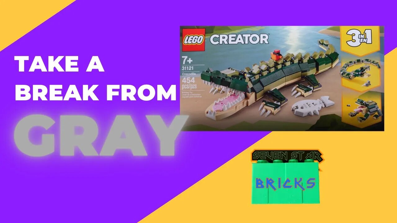 Crocodile - Lego Creator 3 in 1 set 31121 - ALL 3 FORMS!