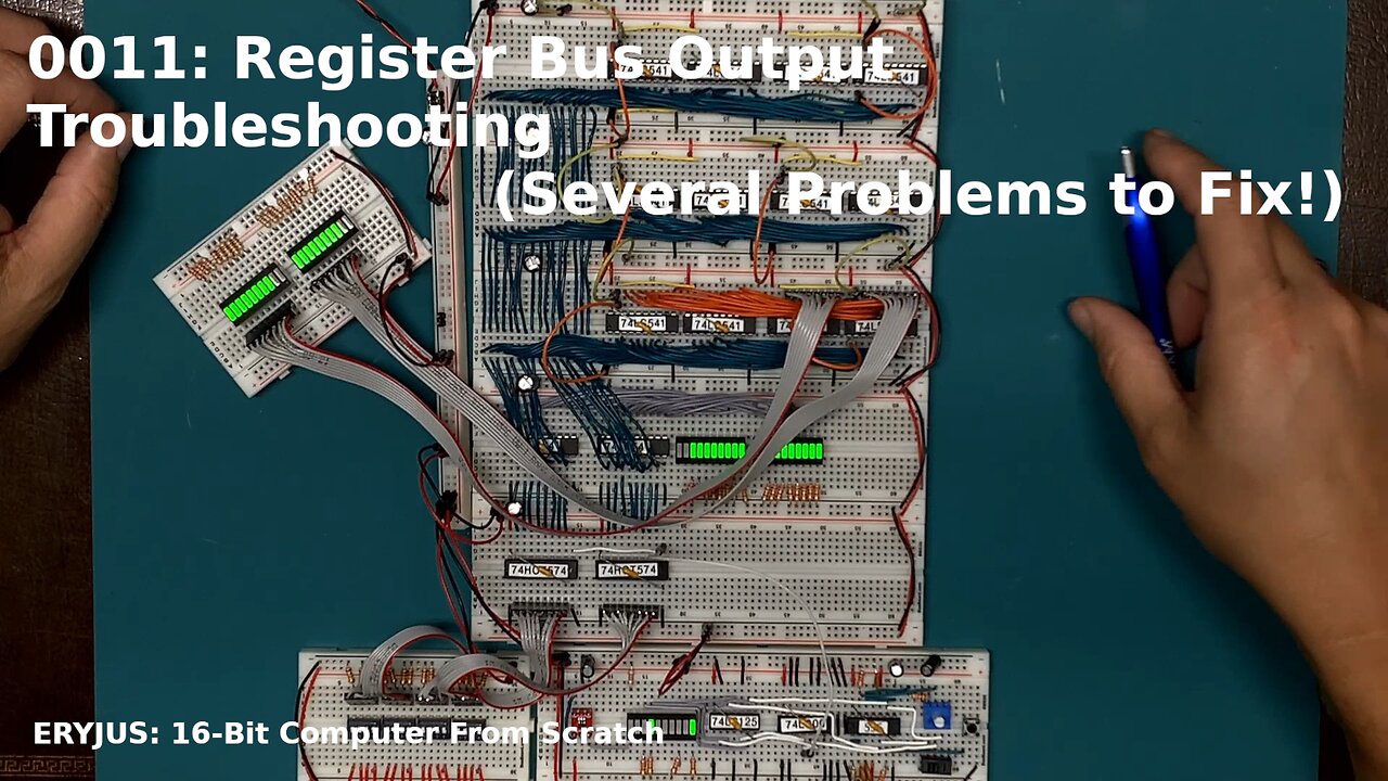 0011: Register Bus Output Troubleshooting | 16-Bit Computer From Scratch