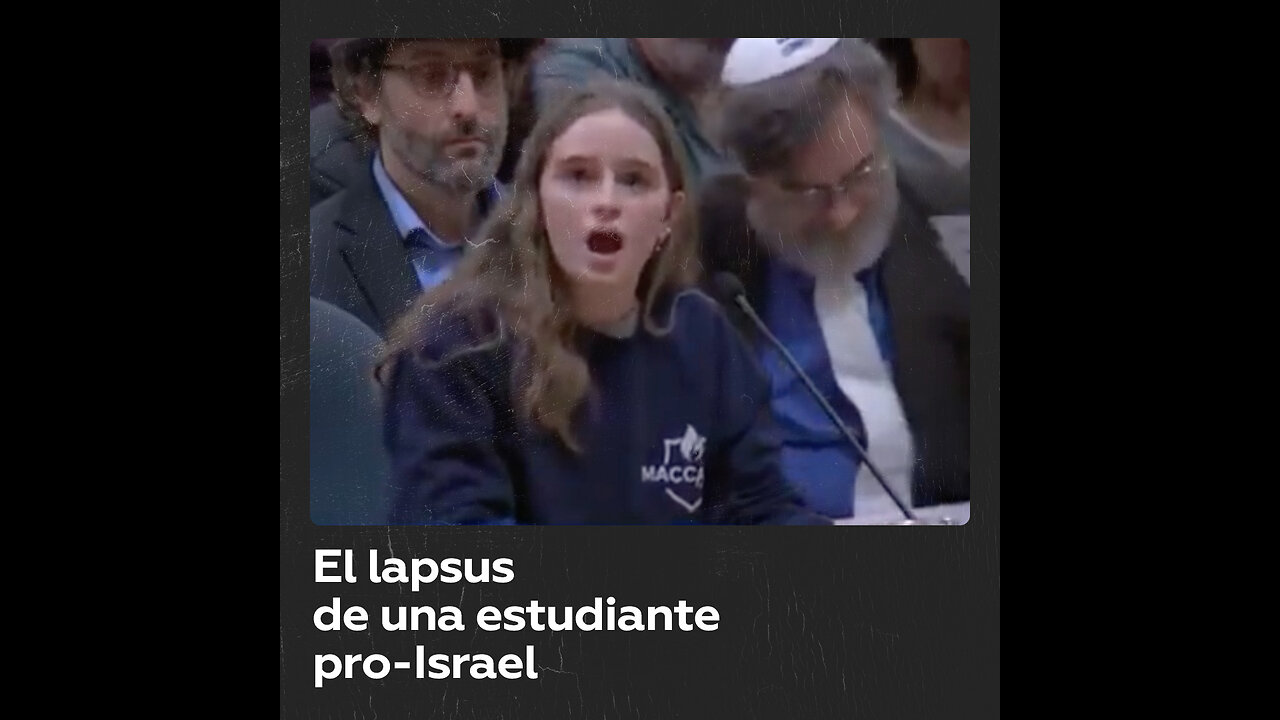 Una joven pro-Israel tiene un desliz al opinar sobre lo que ocurre en Gaza