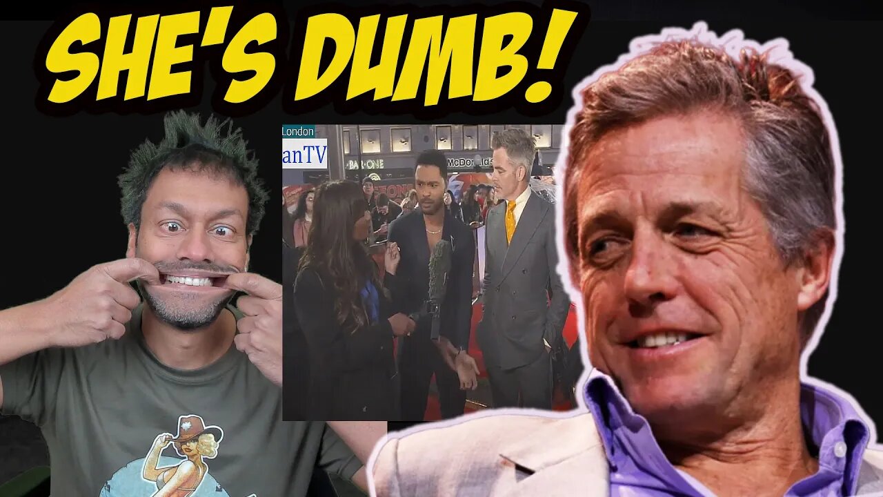 DUMB ITV Reporter's Epic Fail At Making Hugh Grant Angry