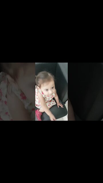 Baby cutie girl and mommy are doing their hair