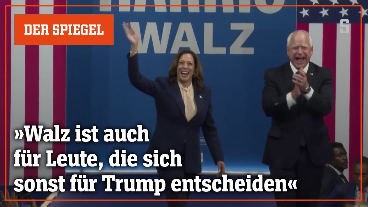 Wahlkampf der US-Demokraten: Das neue Duo aus Kamala Harris und Tim Walz | DER SPIEGEL