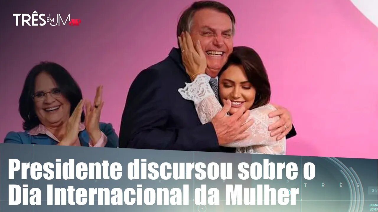 Damares e primeira-dama chamam Bolsonaro de "presidente cor-de-rosa"