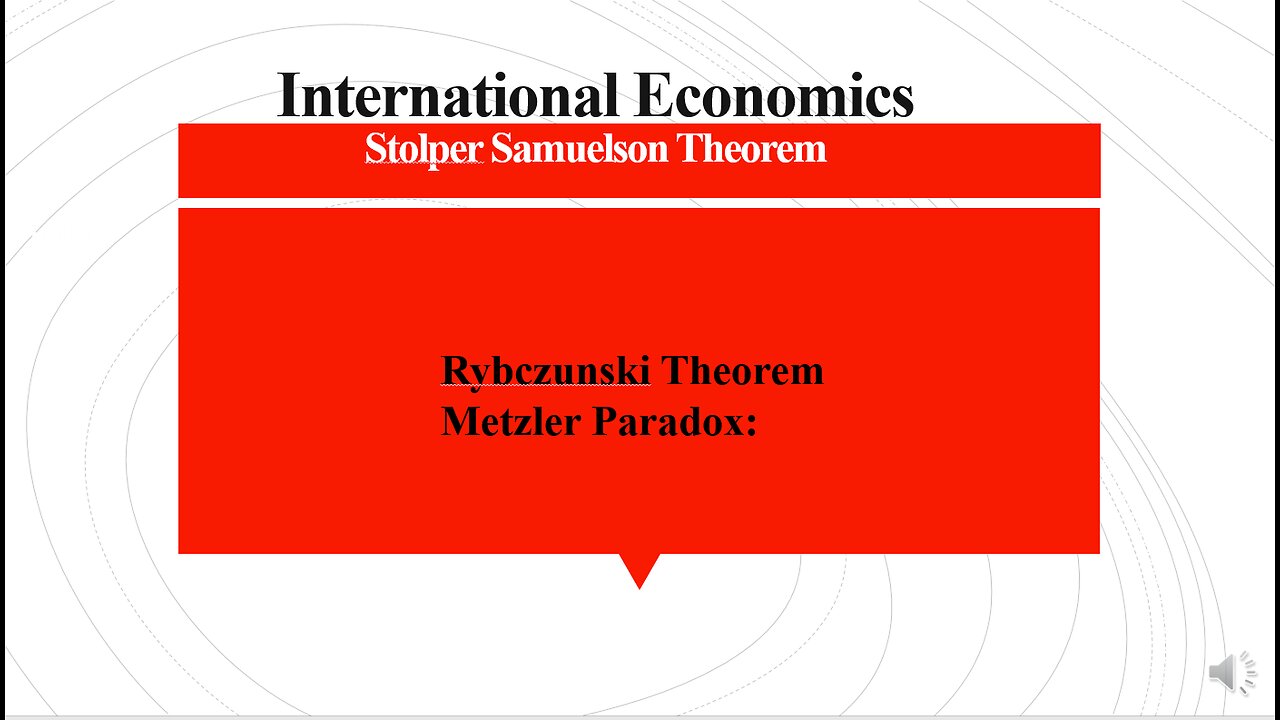 Stolper–Samuelson theorem