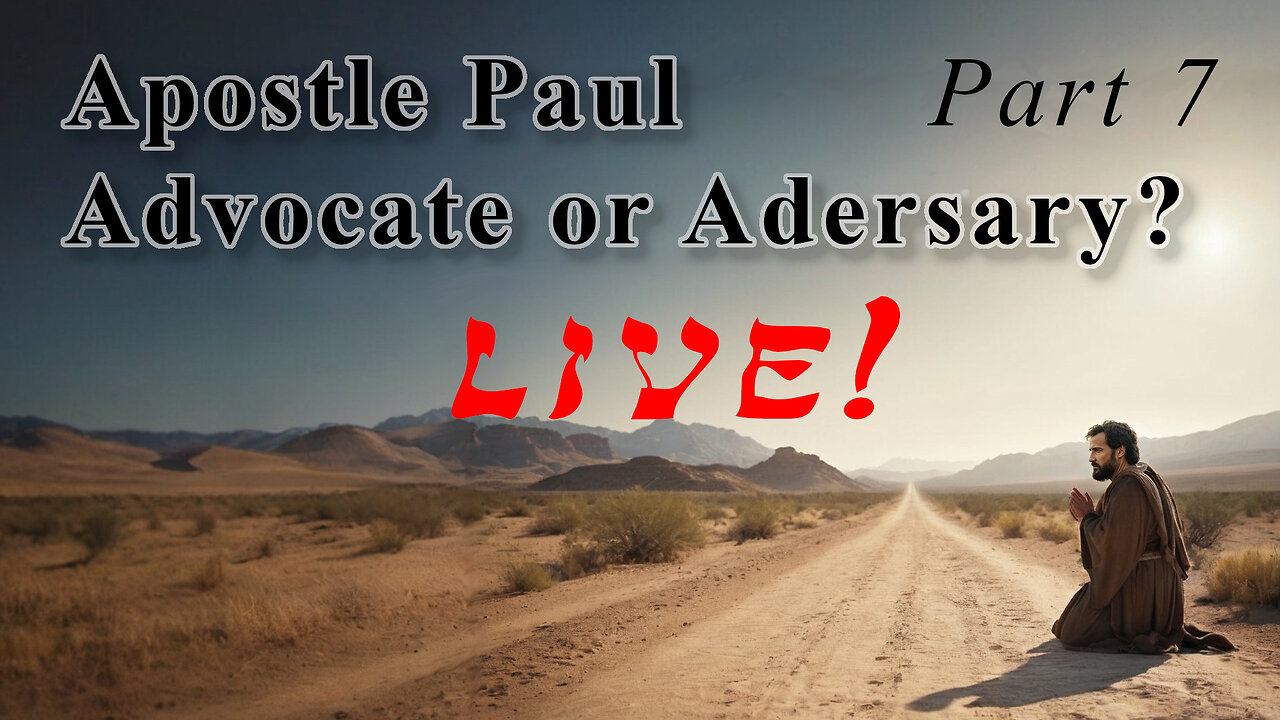 Apostle Paul: Advocate or Adversary 07 - God Honest Truth Live Stream 07/19/2024