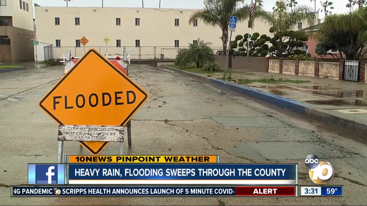 Heavy rain, flooding sweeps through the county