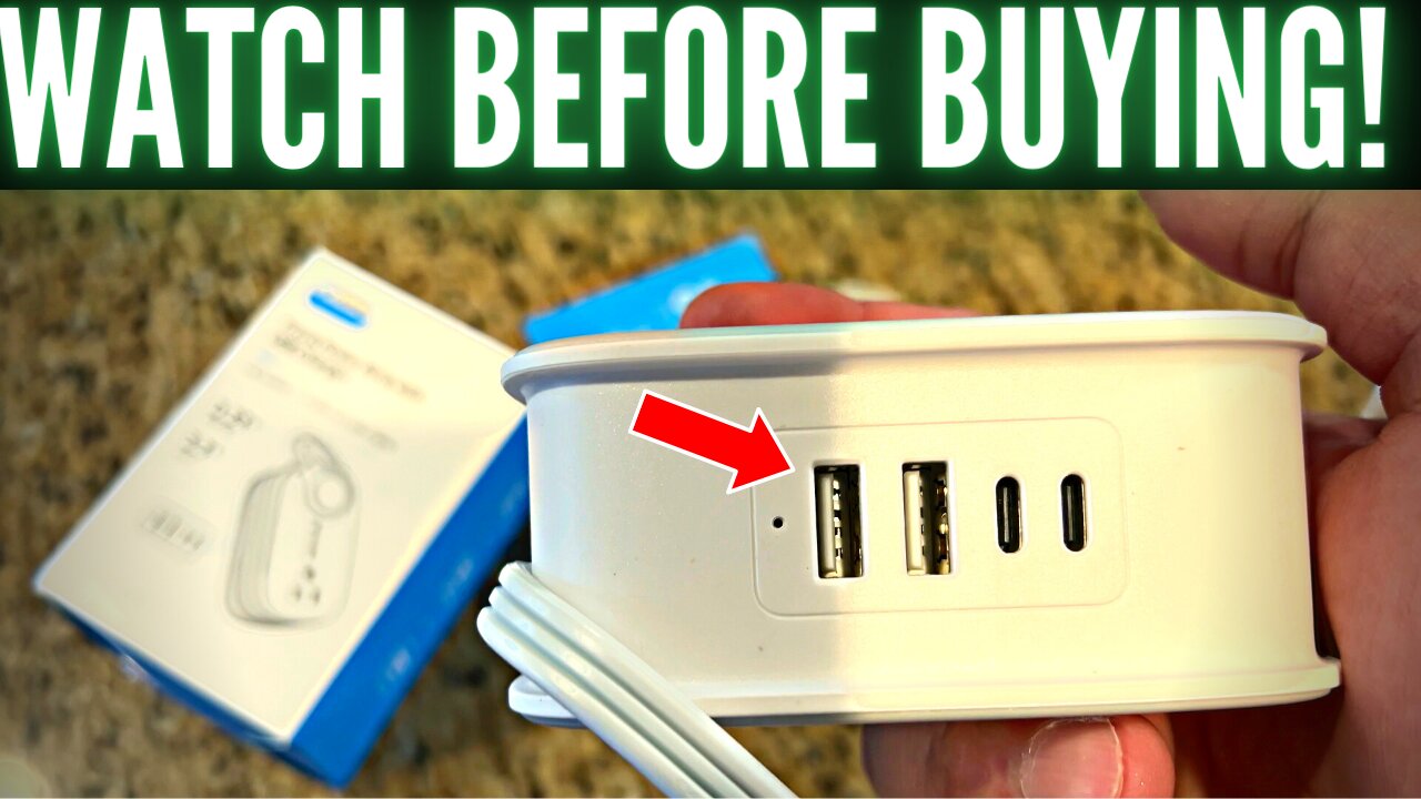 Travel Power Strip, TROND 4 Outlets 4 USB Charger (Complete Review & Demo)