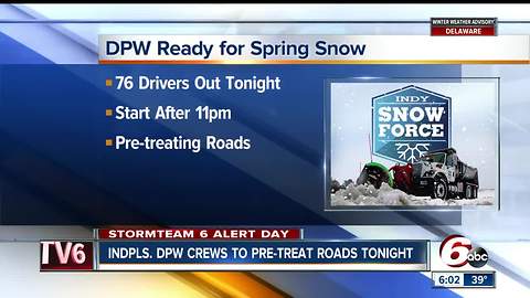 DPW ready for spring snow